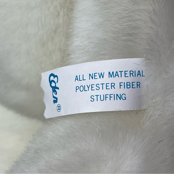 VTG 80s Soft White Teddy Bear by Eden - Picture 5 of 6